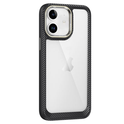 Carbon Fiber Transparent Back Panel Phone Case, For iPhone 13, For iPhone 12, For iPhone 12 Pro Max, For iPhone 12 Pro