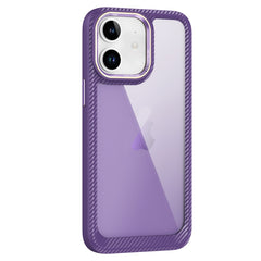 Carbon Fiber Transparent Back Panel Phone Case, For iPhone 13 Pro, For iPhone 13, For iPhone 12, For iPhone 12 Pro Max