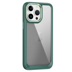 Carbon Fiber Transparent Back Panel Phone Case, For iPhone 12, For iPhone 12 Pro Max, For iPhone 12 Pro, For iPhone 11 Pro Max, For iPhone 11