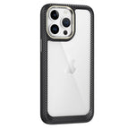 Für iPhone 12 Pro Max / Schwarz + Transparent