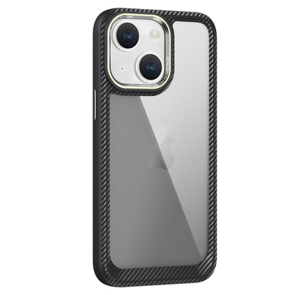 Carbon Fiber Transparent Back Panel Phone Case, For iPhone 13, For iPhone 12, For iPhone 12 Pro Max, For iPhone 12 Pro