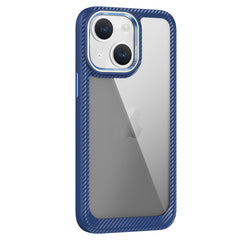 Carbon Fiber Transparent Back Panel Phone Case, For iPhone 13 Pro, For iPhone 13, For iPhone 12, For iPhone 12 Pro Max