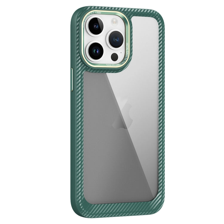 Carbon Fiber Transparent Back Panel Phone Case, For iPhone 13 Pro, For iPhone 13, For iPhone 12, For iPhone 12 Pro Max