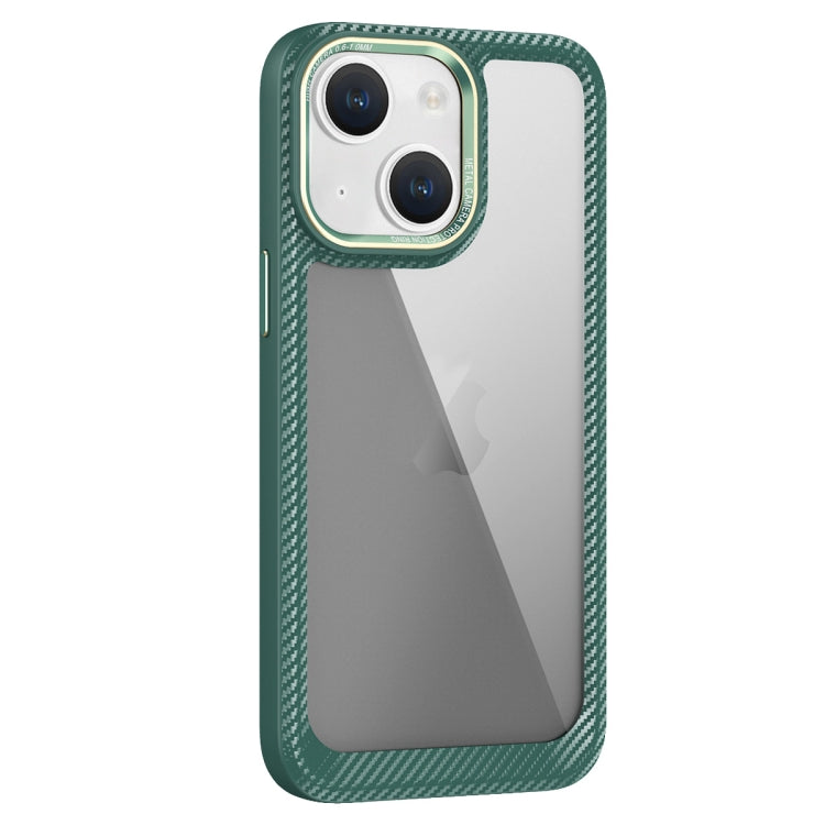 Carbon Fiber Transparent Back Panel Phone Case, For iPhone 14, For iPhone 14 Pro, For iPhone 14 Pro Max, For iPhone 13 Pro Max