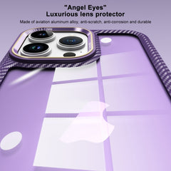 Carbon Fiber Transparent Back Panel Phone Case, For iPhone 13 Pro, For iPhone 13, For iPhone 12, For iPhone 12 Pro Max
