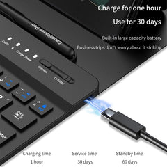 GKK Gear Adjustment Bluetooth Keyboard + Pen + Mouse + Case Set, For Samsung Galaxy Z Fold5