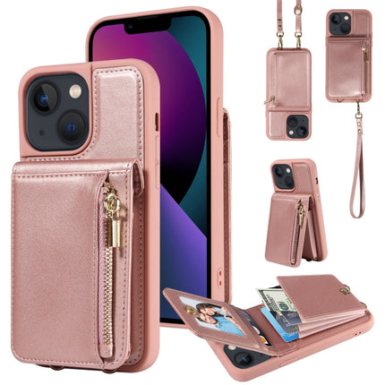 Crossbody Lanyard Zipper Wallet Leather Phone Case