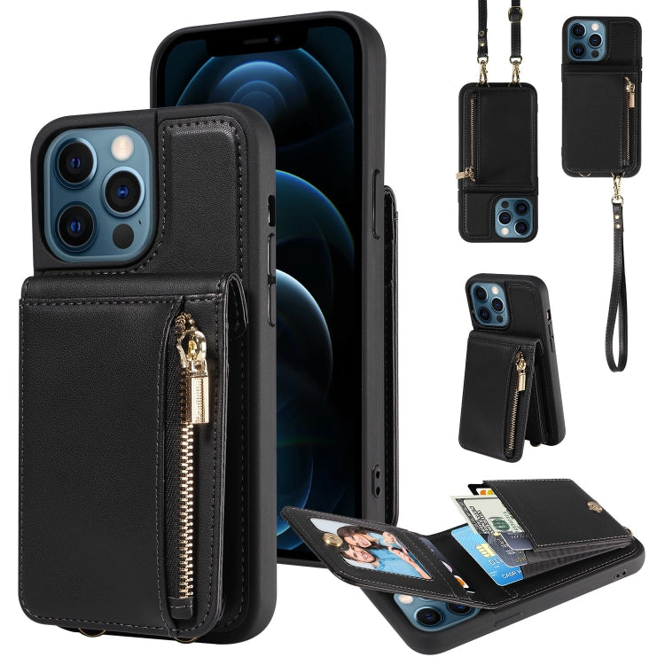 Crossbody Lanyard Zipper Wallet Leather Phone Case, For iPhone 12 / 12 Pro, For iPhone 12 Pro Max, For iPhone 11 Pro Max, For iPhone 11