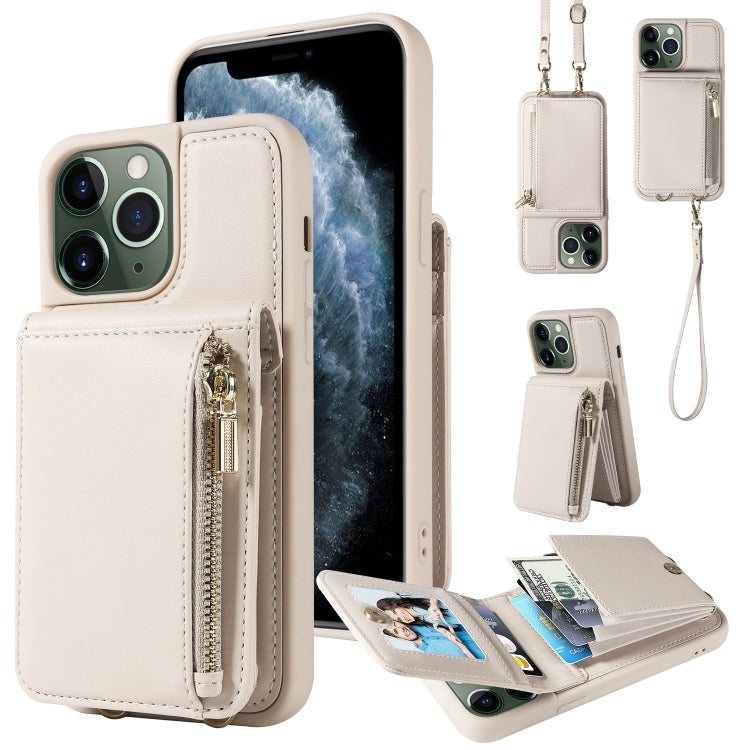 Crossbody Lanyard Zipper Wallet Leather Phone Case, For iPhone 12 / 12 Pro, For iPhone 12 Pro Max, For iPhone 11 Pro Max, For iPhone 11