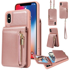 Crossbody Lanyard Zipper Wallet Leather Phone Case, For iPhone 11 Pro Max, For iPhone 11, For iPhone 11 Pro, For iPhone X / XS, For iPhone XR, For iPhone XS Max