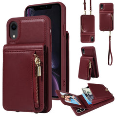 Crossbody Lanyard Zipper Wallet Leather Phone Case, For iPhone 11 Pro Max, For iPhone 11, For iPhone 11 Pro, For iPhone X / XS, For iPhone XR, For iPhone XS Max