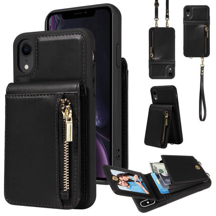 Crossbody Lanyard Zipper Wallet Leather Phone Case, For iPhone 11 Pro, For iPhone X / XS, For iPhone XR, For iPhone XS Max