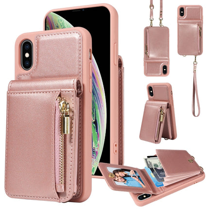 Crossbody Lanyard Zipper Wallet Leather Phone Case, For iPhone 11 Pro, For iPhone X / XS, For iPhone XR, For iPhone XS Max