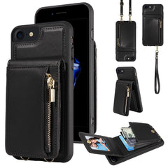 Crossbody Lanyard Zipper Wallet Leder Handyhülle, Für iPhone 11 Pro Max, Für iPhone 11, Für iPhone 11 Pro, Für iPhone X / XS, Für iPhone XR, Für iPhone XS Max