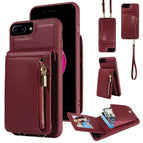 For iPhone 7 Plus / 8 Plus / Wine Red