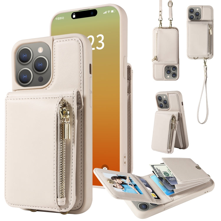 Crossbody Lanyard Zipper Wallet Leather Phone Case