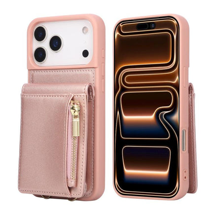 Crossbody Lanyard Zipper Wallet Leather Phone Case, For iPhone 17 Pro Max, For iPhone 17 Pro, For iPhone 17, For iPhone Air