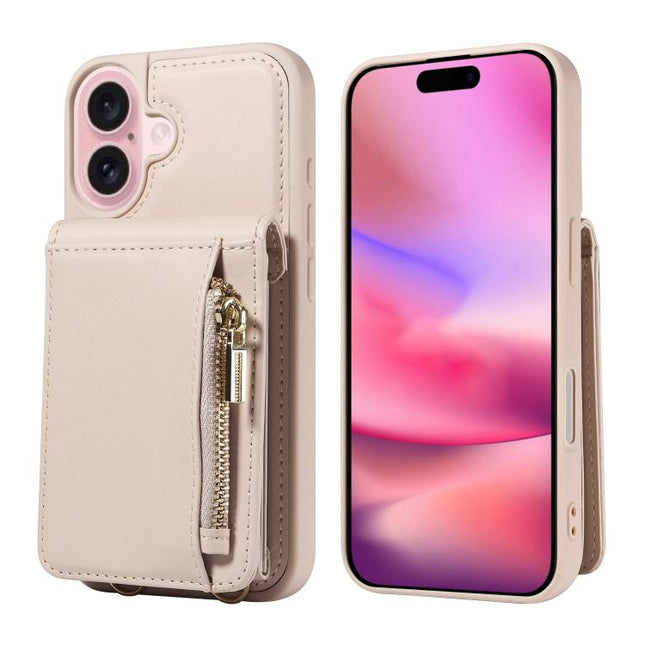 Crossbody Lanyard Zipper Wallet Leather Phone Case, For iPhone 18 / 17, For iPhone 18 Pro / 17 Pro, For iPhone 18 Pro Max / 17 Pro Max, For iPhone Air