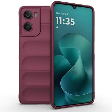 Magic Shield TPU + Flannel Phone Case, For Motorola Moto G06 4G Global, For Motorola Moto G86 Power