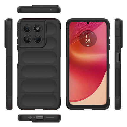 Magic Shield TPU + Flannel Phone Case, For Motorola Moto G37 5G Global / G47 5G, For Motorola Moto G37 Power 5G Global