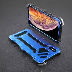 R-JUST Funda protectora de metal a prueba de golpes y polvo de color puro para Samsung Galaxy S8, Samsung Galaxy S8+, Samsung Galaxy S9, Samsung Galaxy S9+, Samsung Galaxy Note8, Samsung Galaxy Note9, iPhone XS/X, iPhone XS Max