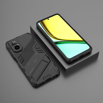 Punk Armor 2 in 1 PC + TPU Phone Case with Holder, For Realme C67 4G Global, For Realme 11 4G Global, For Realme C53 4G