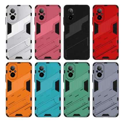 Punk Armor 2 in 1 PC + TPU Phone Case with Holder, For Realme C67 4G Global, For Realme 11 4G Global, For Realme C53 4G