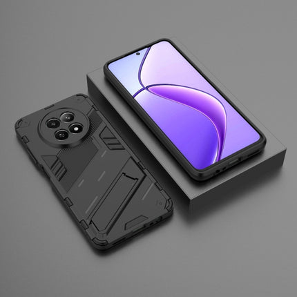 Punk Armor 2 in 1 PC + TPU Phone Case with Holder, For Realme 12 5G Global, For Realme 12+ 5G Global, For Realme 12 Pro 5G Global