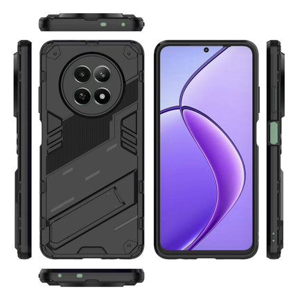 Punk Armor 2 in 1 PC + TPU Phone Case with Holder, For Realme 12 5G Global, For Realme 12+ 5G Global, For Realme 12 Pro 5G Global