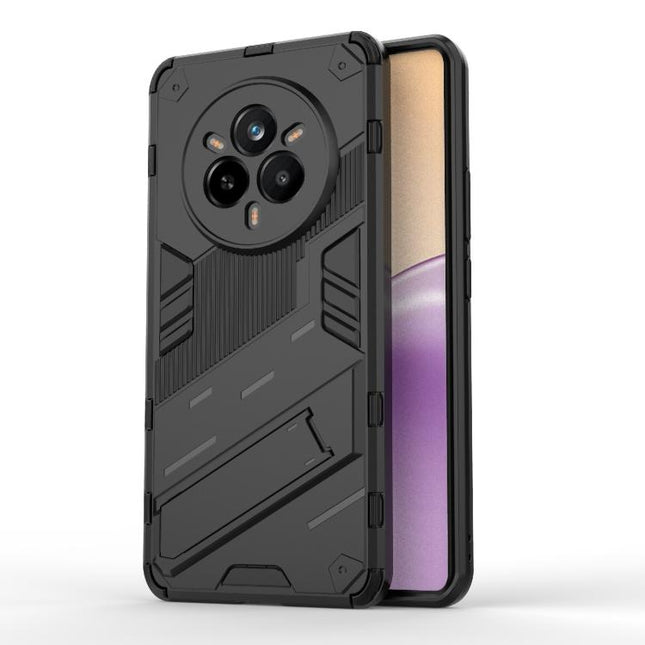 Punk Armor 2 in 1 PC + TPU Phone Case with Holder, For Realme 14 Pro 5G Global, For Realme 13 Pro 5G Global, For Realme C63 4G Global