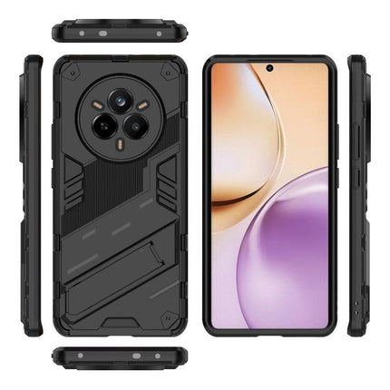 Punk Armor 2 in 1 PC + TPU Phone Case with Holder, For Realme 14 Pro 5G Global, For Realme 13 Pro 5G Global, For Realme C63 4G Global