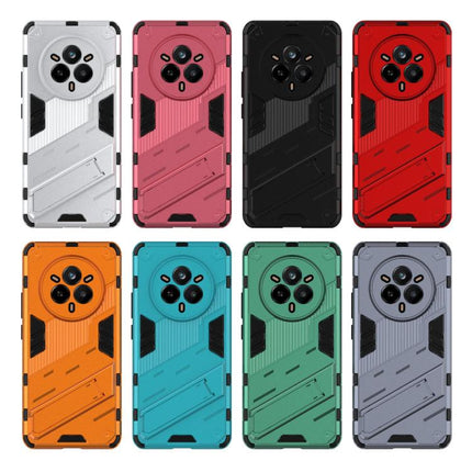 Punk Armor 2 in 1 PC + TPU Phone Case with Holder, For Realme 14 Pro 5G Global, For Realme 13 Pro 5G Global, For Realme C63 4G Global