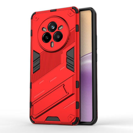 Punk Armor 2 in 1 PC + TPU Phone Case with Holder, For Realme 14 Pro 5G Global, For Realme 13 Pro 5G Global, For Realme C63 4G Global