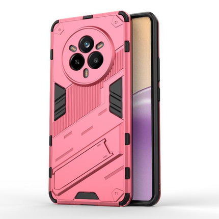 Punk Armor 2 in 1 PC + TPU Phone Case with Holder, For Realme 14 Pro 5G Global, For Realme 13 Pro 5G Global, For Realme C63 4G Global