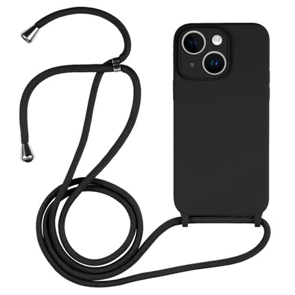Crossbody Lanyard Liquid Silicone Case, For iPhone 15