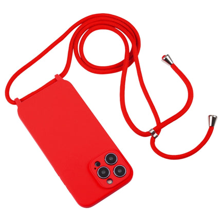 Crossbody Lanyard Liquid Silicone Case, For iPhone 16