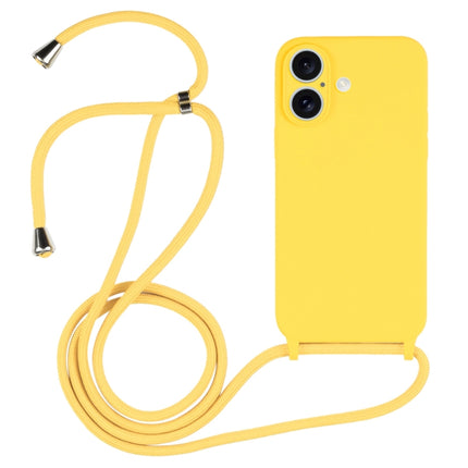 Funda de silicona líquida con cordón para bandolera, para iPhone 15 Plus, para iPhone 15