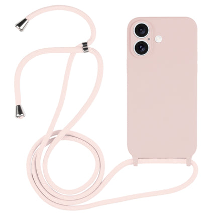 Funda de silicona líquida con cordón para bandolera, para iPhone 15 Plus, para iPhone 15