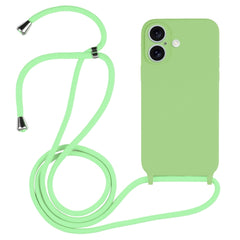 Crossbody Lanyard Liquid Silicone Case, For iPhone 16 Plus, For iPhone 16