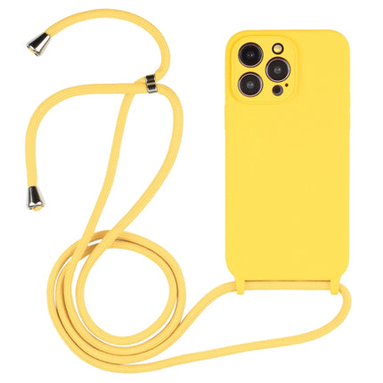 Crossbody Lanyard Liquid Silikonhülle, Für iPhone 15 Plus, Für iPhone 15