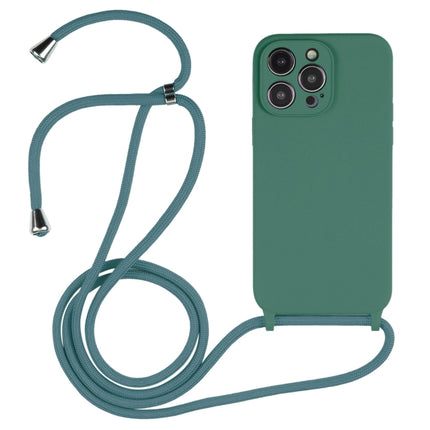 Crossbody Lanyard Liquid Silikonhülle, Für iPhone 15 Plus, Für iPhone 15