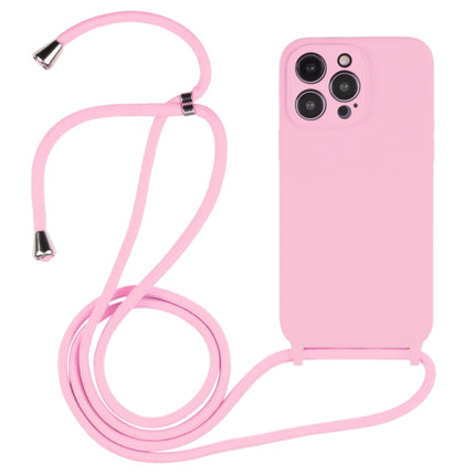Crossbody Lanyard Liquid Silicone Case, For iPhone 16 Pro