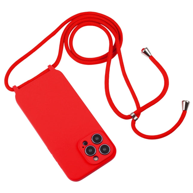 Funda de silicona líquida con cordón para bandolera, para iPhone 15 Pro Max, para iPhone 15 Pro