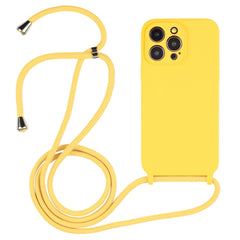 Crossbody Lanyard Liquid Silicone Case, For iPhone 16 Pro Max