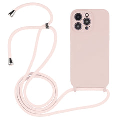 Crossbody Lanyard Liquid Silicone Case, For iPhone 16 Pro Max