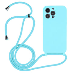 Crossbody Lanyard Liquid Silicone Case, For iPhone 16 Pro Max