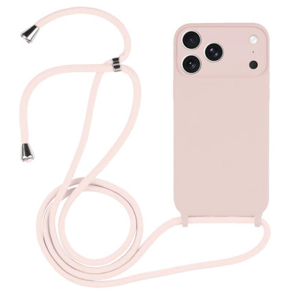 Funda de silicona líquida con cordón para teléfono móvil, para iPhone 16 Pro Max, para iPhone 16 Pro