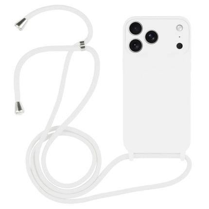 Funda de silicona líquida con cordón para teléfono móvil, para iPhone 16 Pro Max, para iPhone 16 Pro
