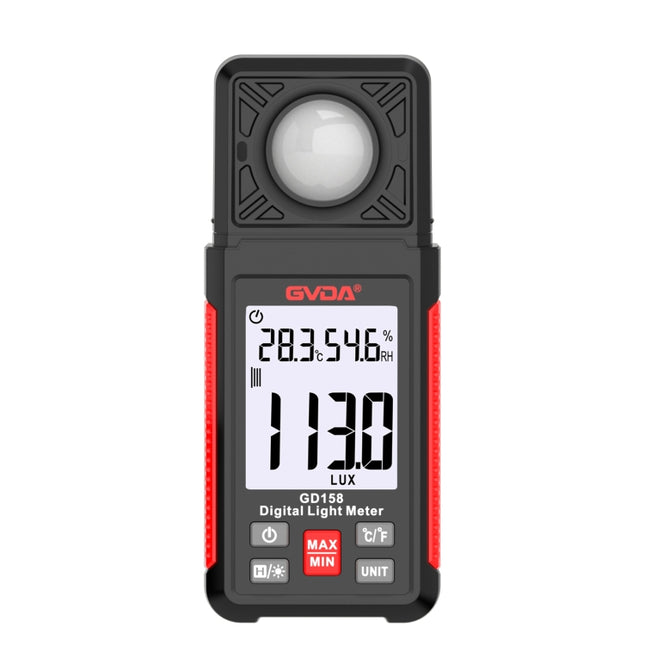 GVDA GD158 200000Lux Digital Light Meter Tester Brightness Photometer