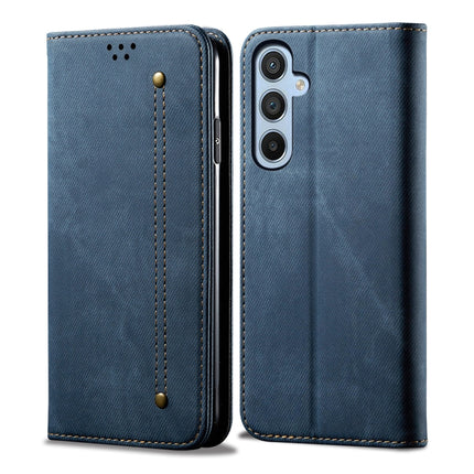 Denim Texture Casual Style Horizontal Flip Leather Case, For Samsung Galaxy M55 5G, For Samsung Galaxy M15 / F15 5G, For Samsung Galaxy A35 5G, For Samsung Galaxy A05, For Samsung Galaxy A05s, For Samsung Galaxy F34 5G